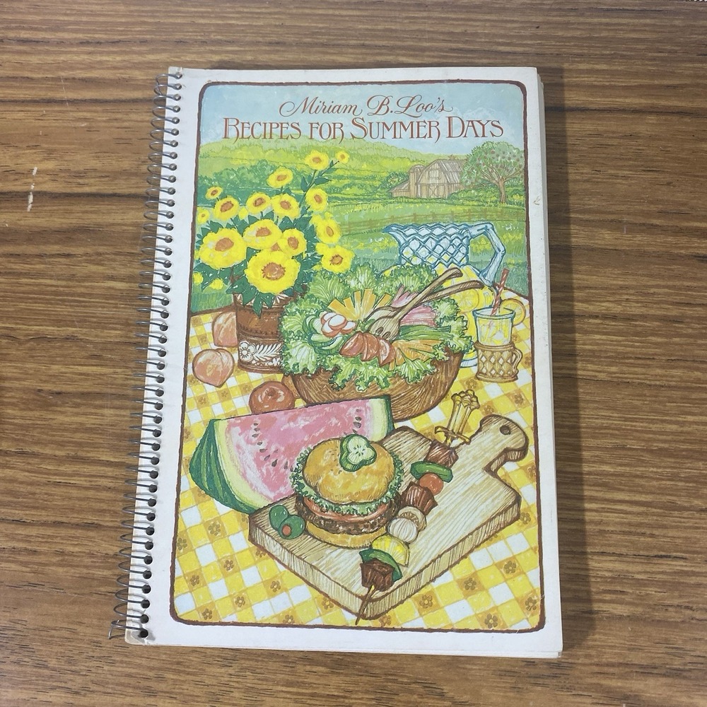 VTG Miriam B Loo Recipes For Sumer Days Regional Cookbook Local Comb